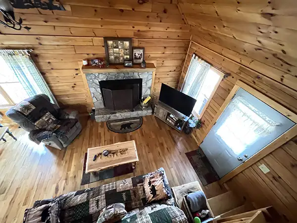 View of Living Room-Alpenhaus Cabins