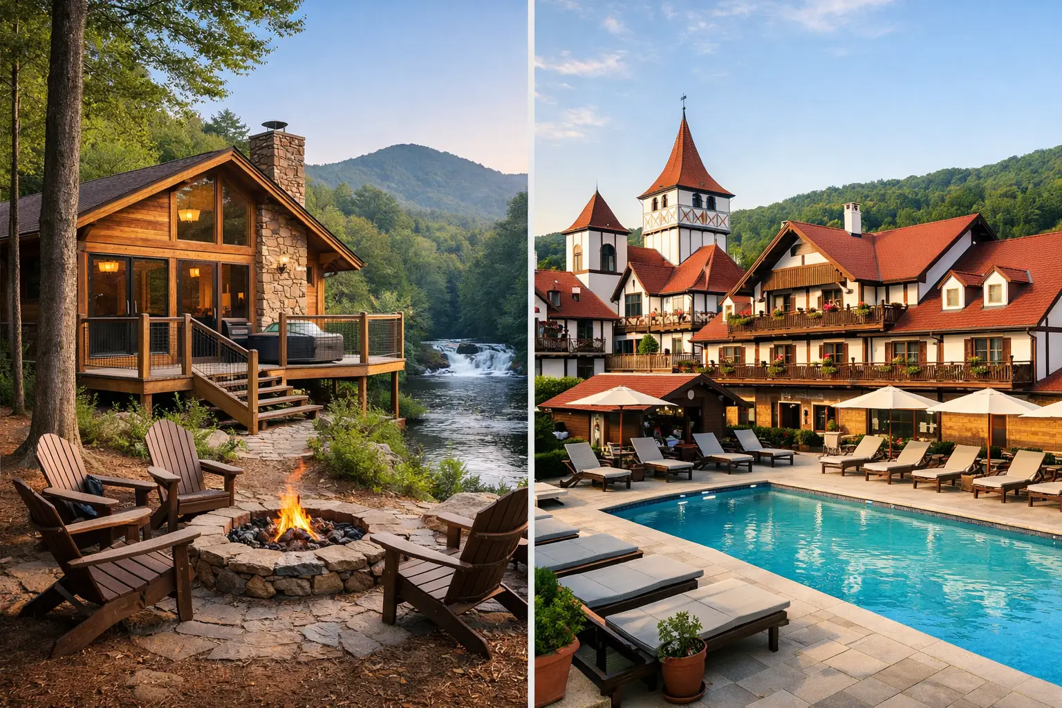 Cabin Rentals Versus Hotels in Helen, Georgia